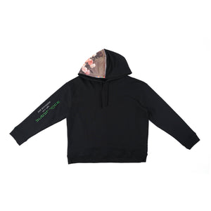 Floral Printed "Joy Division" Hoodie