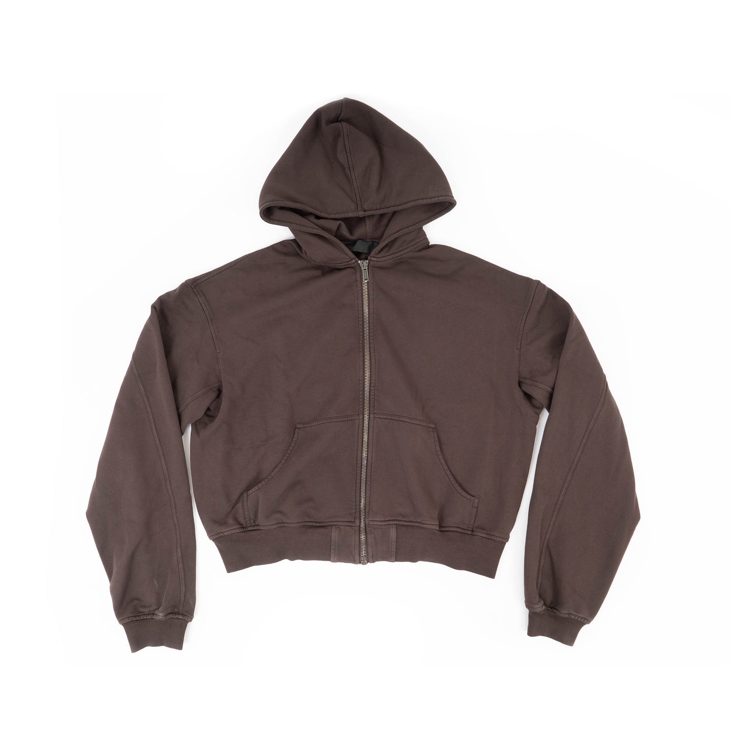 SS21 Brown Embroidered Perth Zip Hoodie