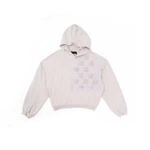 SS20 Grey Hand Embellished Perth Hoodie
