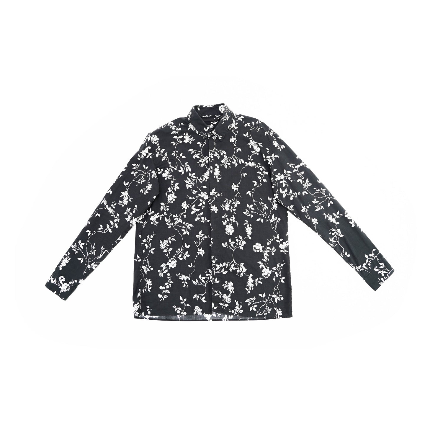 SS15 Black Floral Shirt