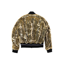 Load image into Gallery viewer, Golden Palm Velvet Bomber