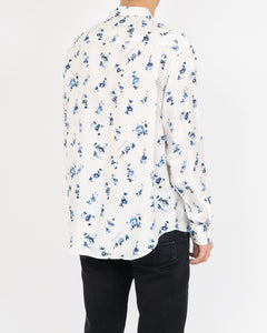 White KAWS Floral Silk Shirt