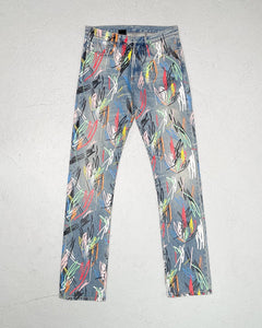 SS15 Multicolor Scribble Denim