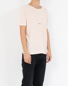 Pink Distressed Archive Logo T-Shirt