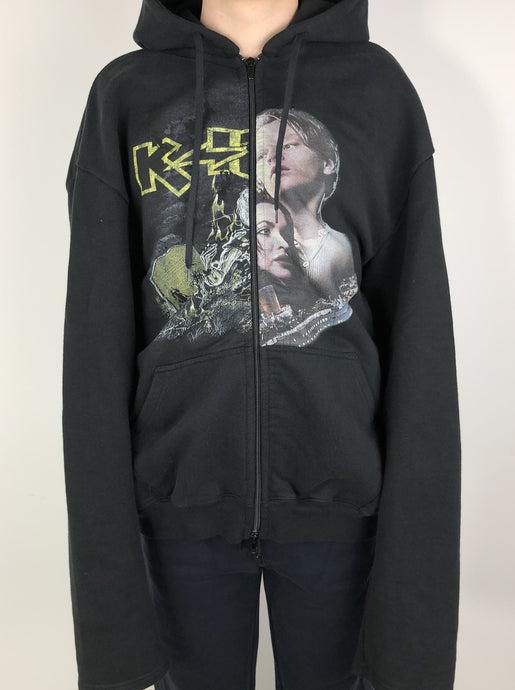 Split Zip up Hoodie