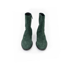 Load image into Gallery viewer, SS19 Green Suede Boots Samples