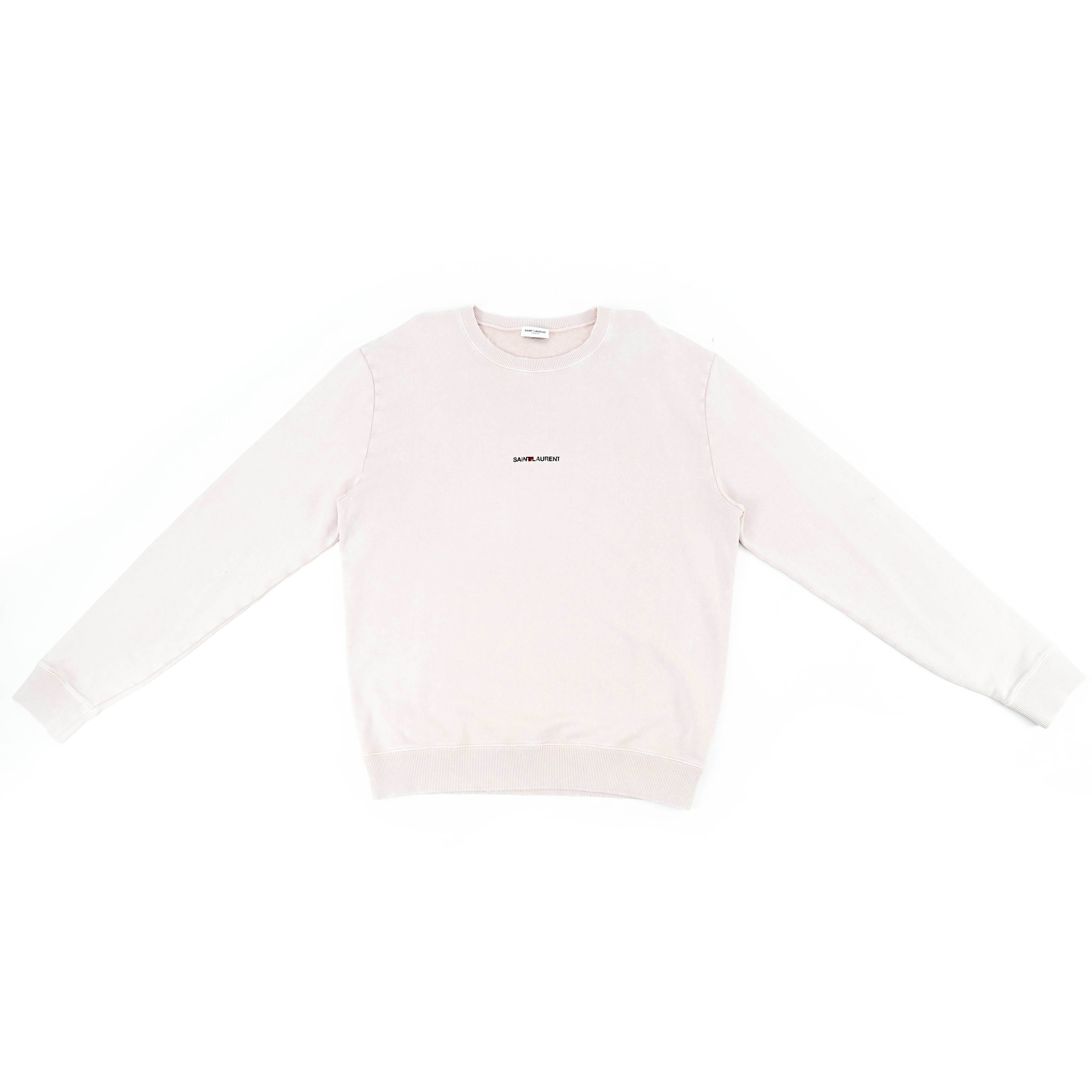 Pink Distressed Archive Logo Sweatshirt