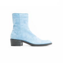 Load image into Gallery viewer, FW17 Light Blue Suede Boots Sample