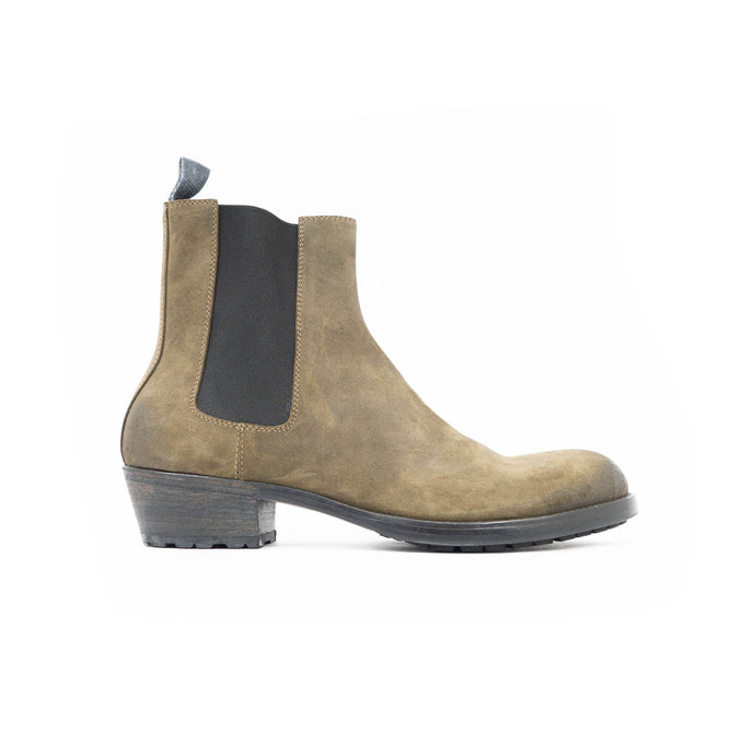 FW18 Green Chunky Suede Boots