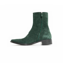 Load image into Gallery viewer, SS19 Green Suede Boots Samples