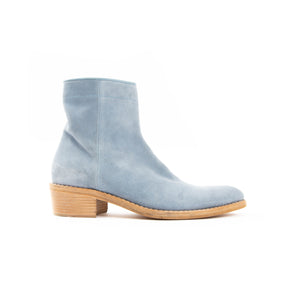 SS19 Light Blue Sample Suede Boots